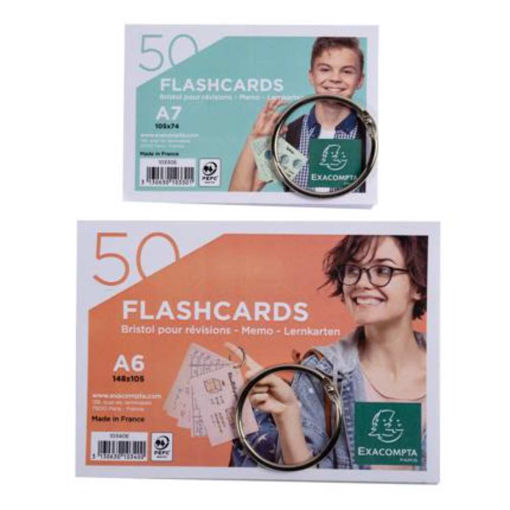 Picture of EXACOMPTA REVISION CARDS A6 X50